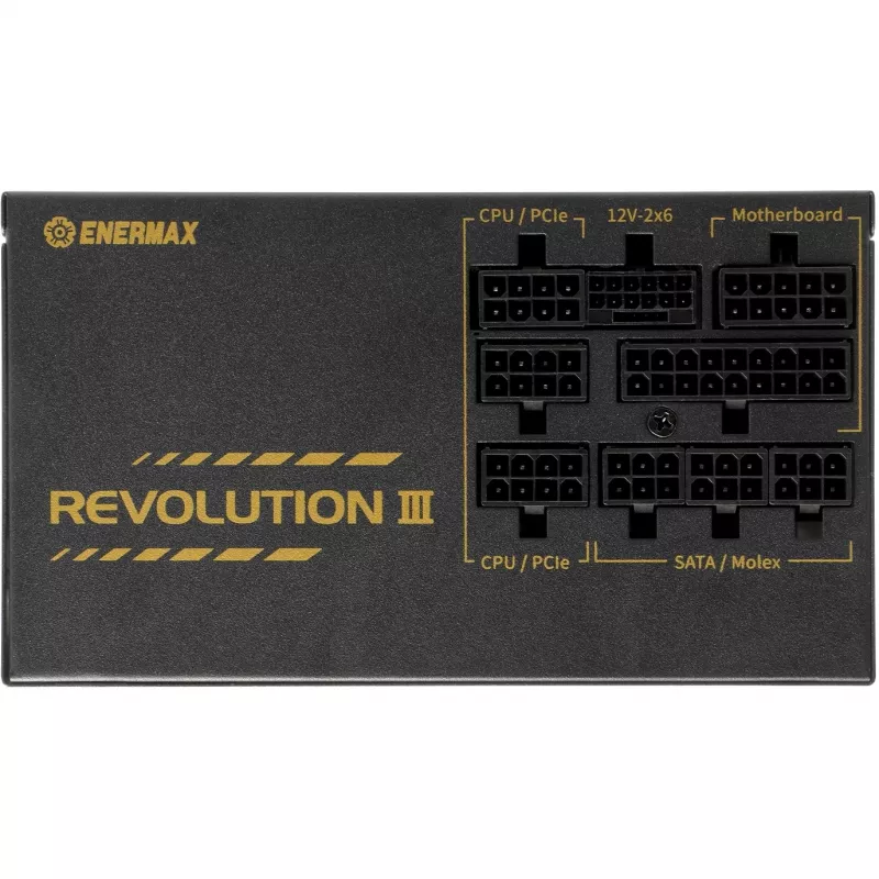 Napájací zdroj ENERMAX ERV1000G-AHG-MAC, 1000 W, 20+4-Pin-ATX, plne modulárny, 80 PLUS Gold, čierny