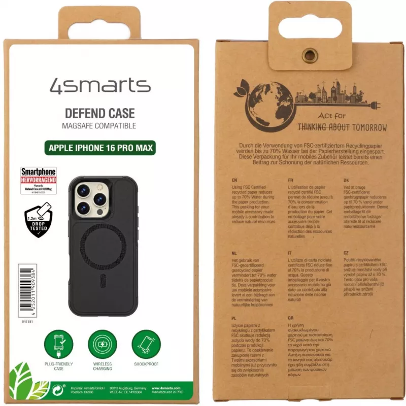 4smarts Defend Case pre Apple - iPhone 16 Pro Max kompatibilné s MagSafe
