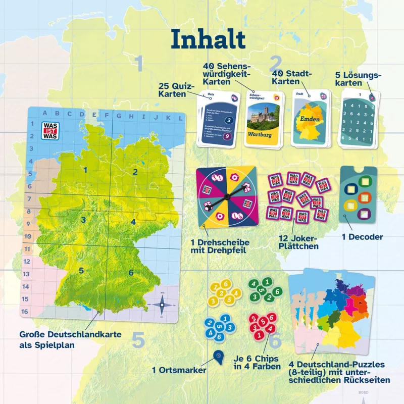 WAS IST WAS - Entdecke Germany, spoločenská hra