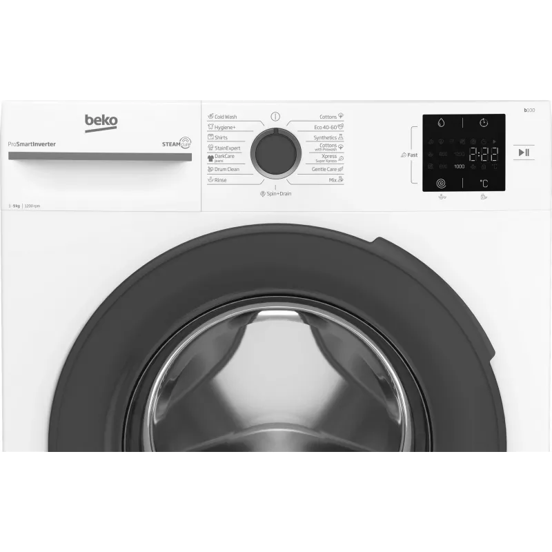 BEKO práčka BM1WFSU39223WA, 9 kg, energetická trieda B, 1200 ot/min, hĺbka 54,6 cm