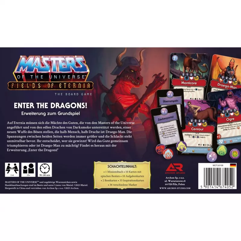 Masters of the Universe Fields of Eternia - Enter the Dragons, rozšírenie spoločenskej hry