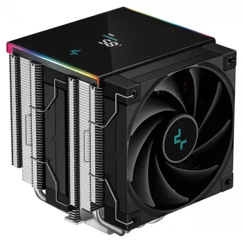 CPU vzduchový chladič DeepCool AK620 Digital SE, dvojvežový, 6x Ø6mm heatpipes, 2x 120mm PWM ventilátory, RGB, výška 161 mm