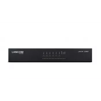 LANCOM 2100EF – SD-WAN brána – s optickým vláknom a Ethernet – 1GbE, 2.5GbE – 1U – cloudovo spravovaná – stolová/racková montáž (61109)