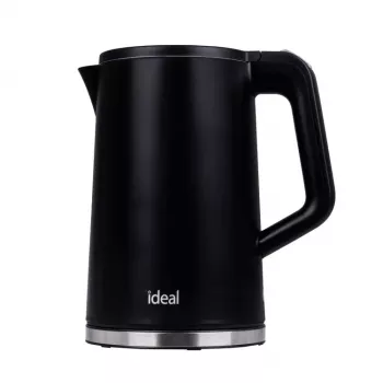 IDEAL Kanvica 1,7 l, Oceľové telo, výkon 1500 W, čierna