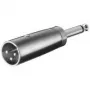 Wentronic Goobay XLR adaptér - XLR konektor samec (3-pin) > jack konektor samec 6,35 mm (2-pin, mono) (27452)