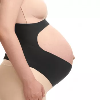 Momcozy tehotenský pás na brucho, čierny, M