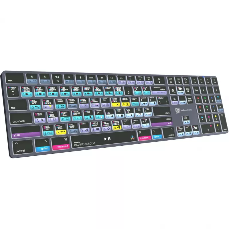 Logickeyboard LKB-RESB-TM-UK Office Bluetooth QWERTY klávesnica sivá titanium