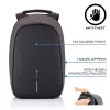 XD Design Bobby Hero Small P705.701 protikradnutý batoh, notebook 13,3 palca, tablet 12,9 palca, 10,5 l, PET, čierny
