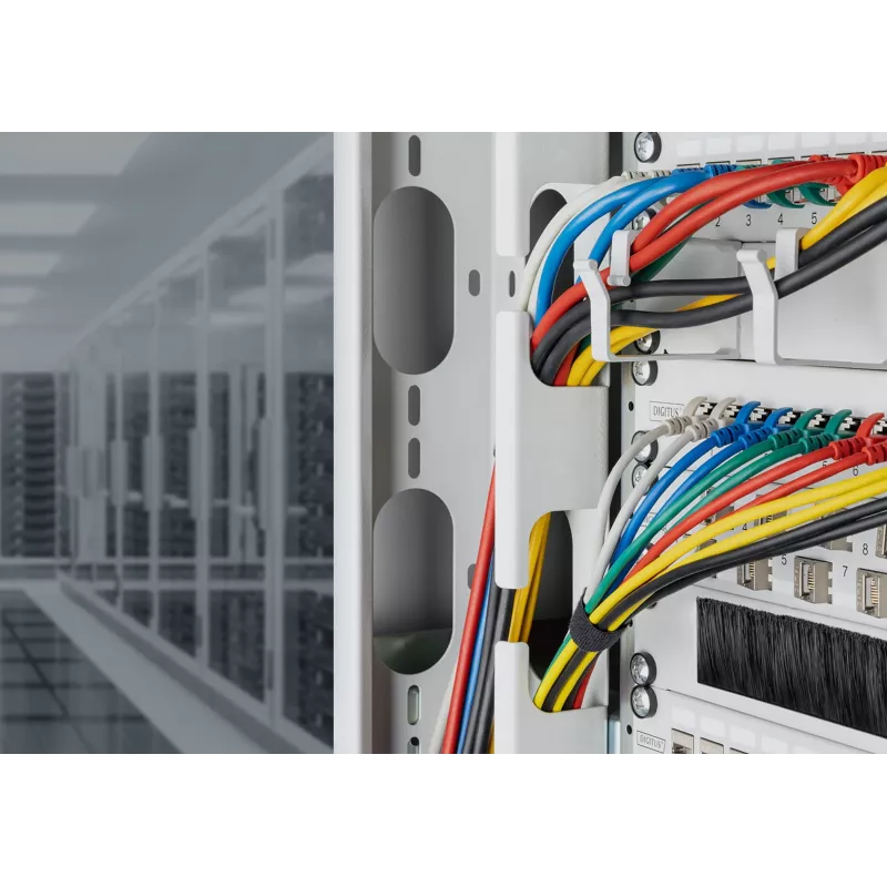 Slim patch kábel DIGITUS CAT6A F-FTP, 7 m, sivý, RJ-45–RJ-45, 10 Gbit/s