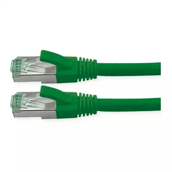 ROLINE RM patch kábel Cat.6A S/FTP (PiMF), zelený, 0,3 m