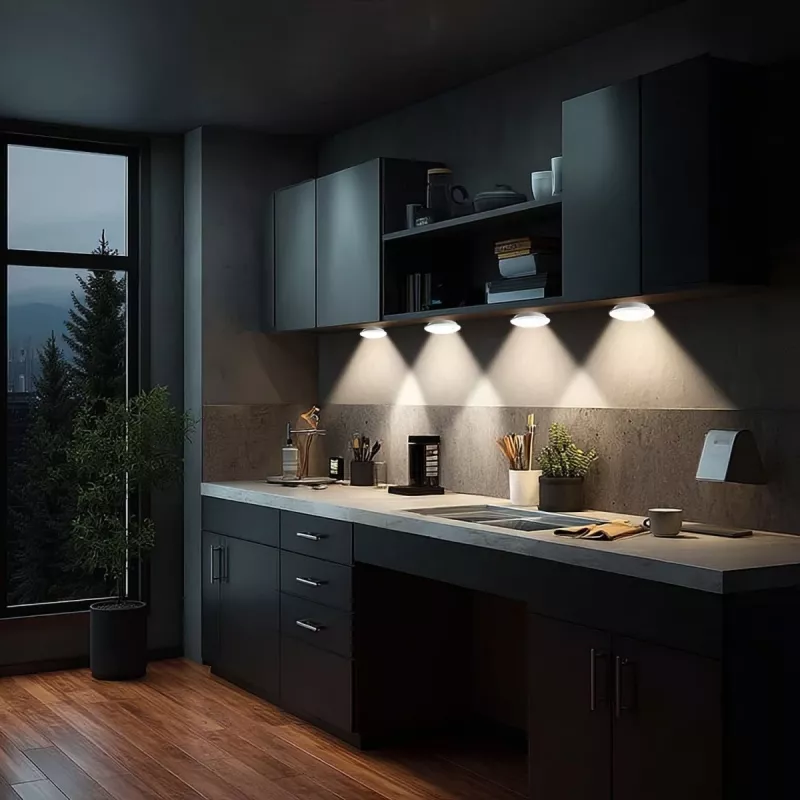Maclean Energy MCE165 sada LED lámp s diaľkovým ovládaním, AAA batérie, 6 ks v sade