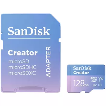 SanDisk Creator - flash pamäťová karta (microSDXC-na-SD adaptér v balení)