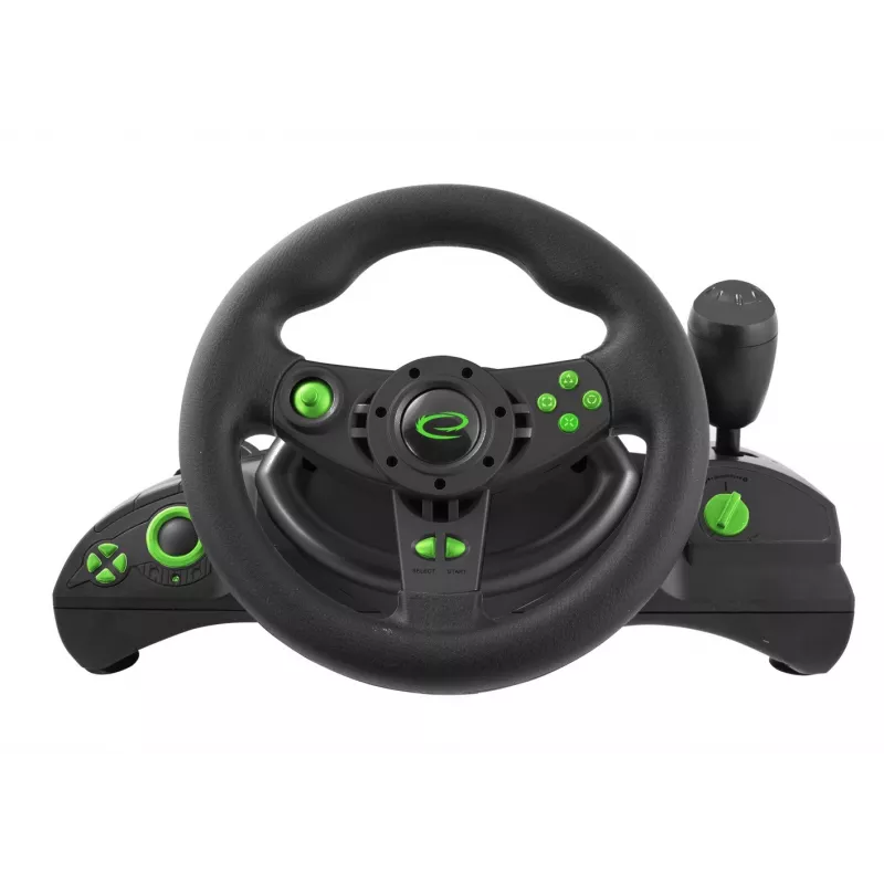 Esperanza EGW102 herný ovládač volant PC, PlayStation 3 digitálny USB čierny, zelený