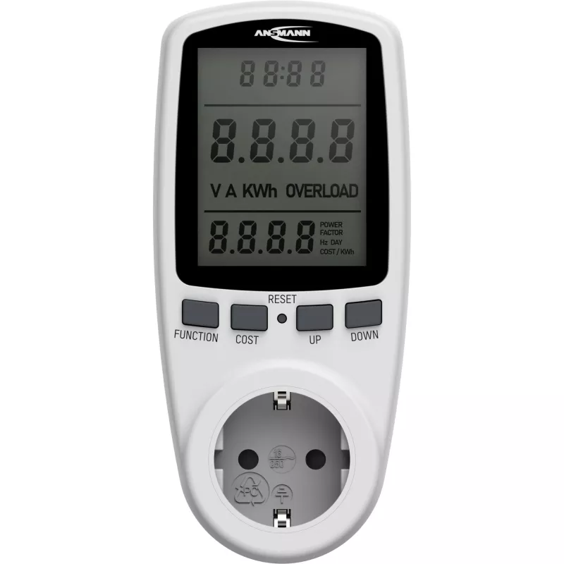Merač spotreby energie ANSMANN APM2 120-0007 s LCD displejom