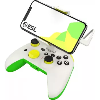 Gamepad RiotPWR RP1925ESL USB Type-C káblový zelená biela žltá