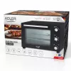 Elektrická kompaktná stolová rúra Adler AD 6026 – objem 48 l, 1800 W, voľne stojaca, mechanický časovač