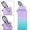 Extralink Motivačná fľaša, Fľaša na vodu, 2000 ml, Fialovo-modrá, BUT-992