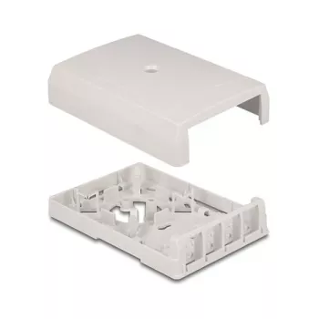 DeLOCK 67053 Keystone nástenná zásuvka, 4-port, biela