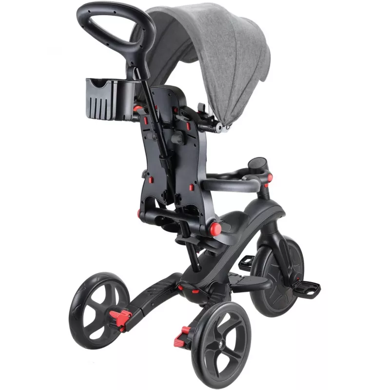 Explorer Trike Foldable 4 in 1, detské vozidlo sivé