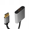 LogiLink CDA0108 video kábel adaptér 0,15 m DisplayPort HDMI čierny sivý