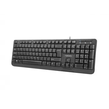 NATEC KLÁVESNICA TROUT SLIM USB, US-LAYOUT, ČIERNA