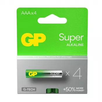 Alkalické batérie LR03 /SSS GP Super balenie 4 ks