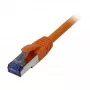 Patch kábel RJ45 - CAT6A 500 MHz - 1,5 m - oranžový - S-STP(S/FTP) - komponent testovaný (GHMT certifikovaný) -