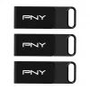 PNY Elite 128 GB USB-C 3.2 Gen 1 USB kľúč, balenie 3 ks (Retail)