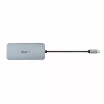 Dicota USB-C 8-in-1 Multi Hub 4K PD 100W strieborný