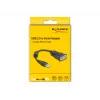 DeLOCK 61549 sériový kábel čierny 0,25 m USB Type-A RS-232