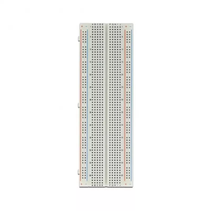 Breadboard DELOCK 18313 — nepájivá prototypovacia doska, plast, 55×165×9 mm, biela