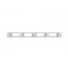 Rackový panel na vedenie káblov LANBERG AK-1205-S, 1U kov, 19 palcov (48,3 cm), hĺbka 80 mm, sivý