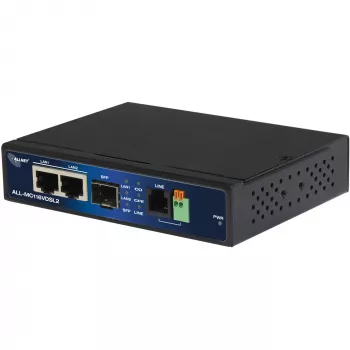 Modem ALLNET ALL-MC116VDSL2 160 Mbit/s 2x RJ45 SFP čierna