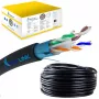 Sieťový kábel Extralink Twisted Pair CAT6 FTP (F/UTP) V2 Outdoor 305 M čierny