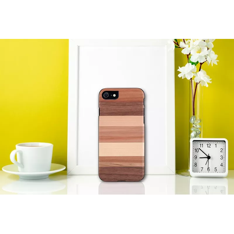 Puzdro na telefón man and wood pre iPhone 7/8 — sabbia čierna