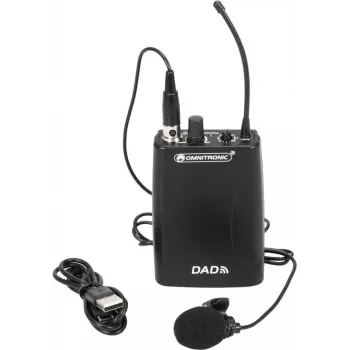 Bezdrôtový vysielač Omnitronic 863–865 MHz model 13106979 pre audio systémy