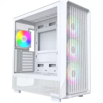 PC skriňa Montech X5 Midi Tower biela ATX 3x140 mm ventilátory