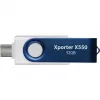 Xporter X550 32GB, USB flash disk modrý/biely, USB-A a USB-C 3.2 Gen 1