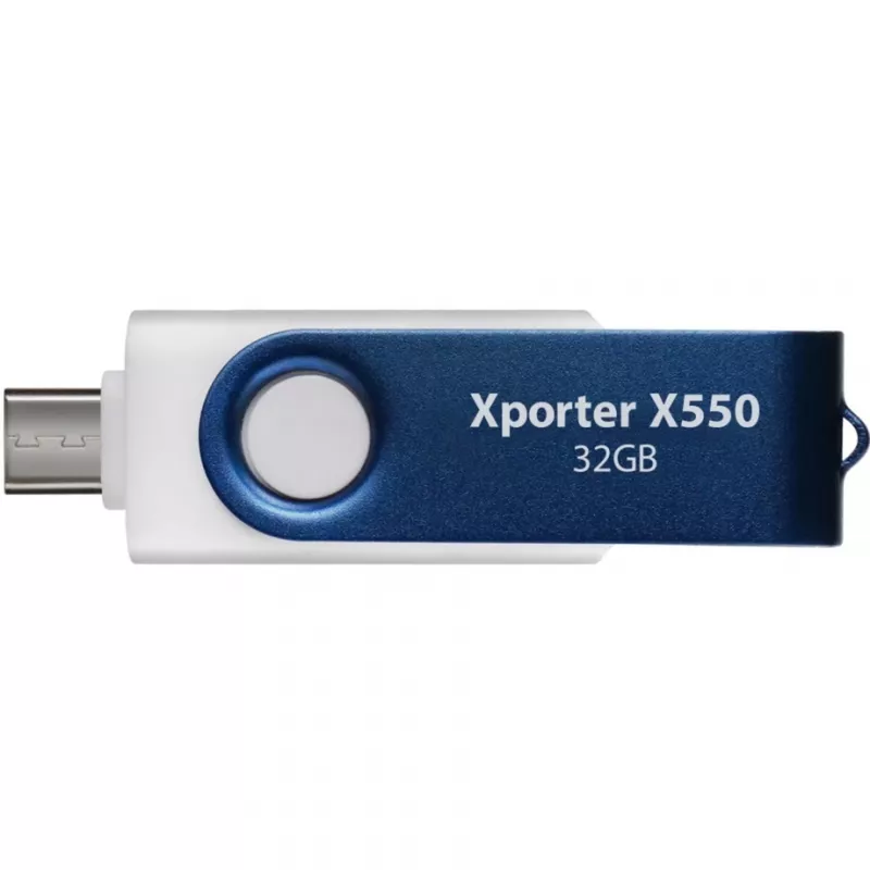 Xporter X550 32GB, USB flash disk modrý/biely, USB-A a USB-C 3.2 Gen 1