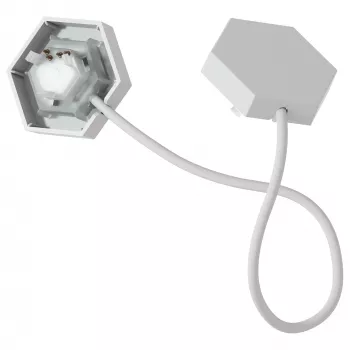 Svetelný konektor Nanoleaf Flex — biela, 0,24 m kábel, balenie 3 ks
