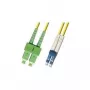 Microconnect FIB841010 InfiniBand/sklenené vlákno kábel 10 m SC LC žltý