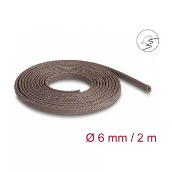 Káblová hadica DeLOCK 20897 hnedá polyester 6 mm