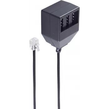 Telefónny kábel ShiverPeaks BS71018-1 0,2 m čierny