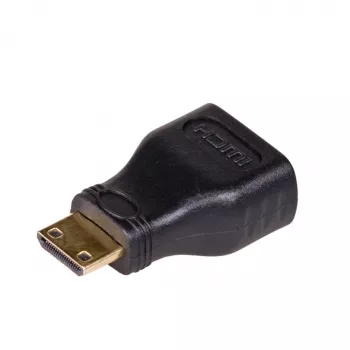 Akyga AK-AD-04 HDMI adaptér, HDMI konektor samica na Mini-HDMI konektor samec, čierny