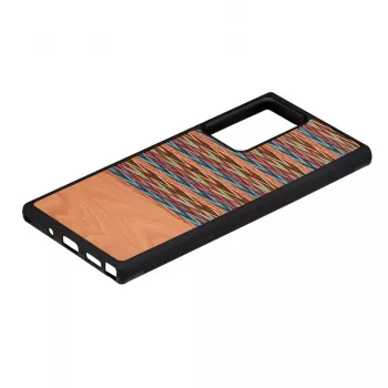 Puzdro na smartphone Man and Wood Galaxy Note 20 Ultra hnedá károvaná čierna