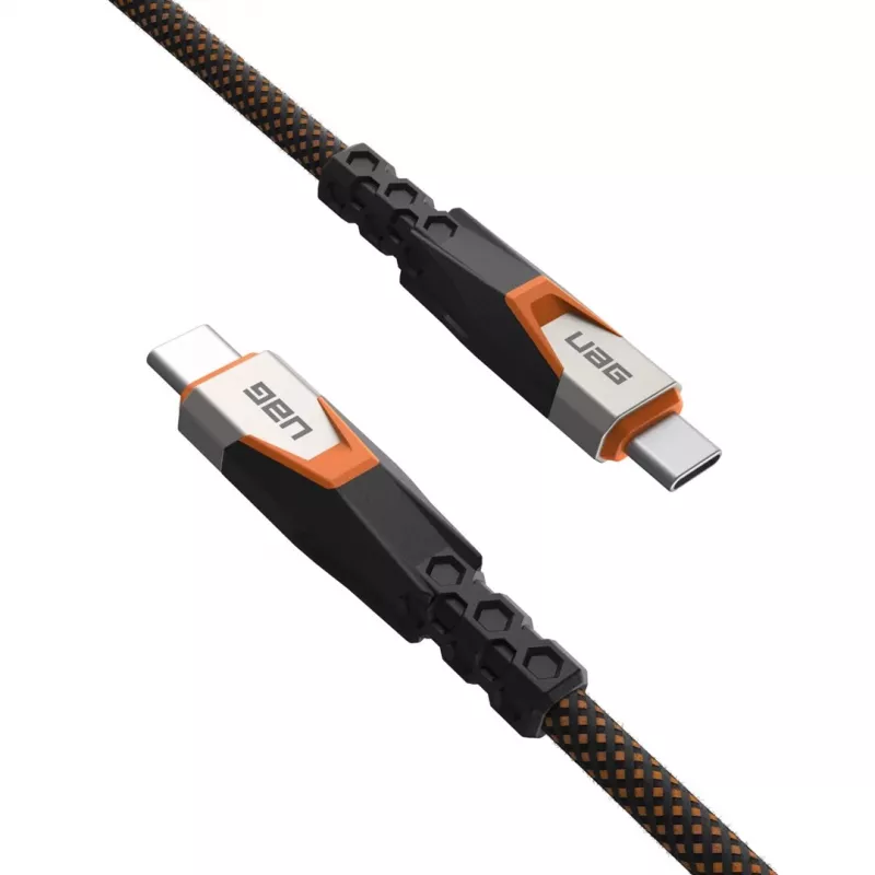 Kábel USB-C na USB-C C2G 9B4415114097 USB 3.2 Gen 2x2 0,75 m – čierny/oranžový