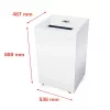 Skartovač HSM Pure 630 čiastočný rez 31 cm 700 W biela