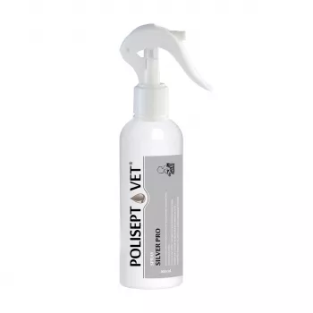 Antiseptický sprej JM Sante Polisept Vet Silver Pro 200 ml — veterinárny sprej na rany a pokožku pre zvieratá