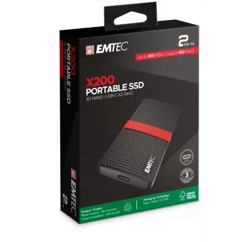 SSD Emtec 1TB prenosný USB Type-C 3.2 Gen 1 X200