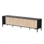 Cama MERCI RTV skriňa 200 x 40 x 54 cm čierna/dub artisan